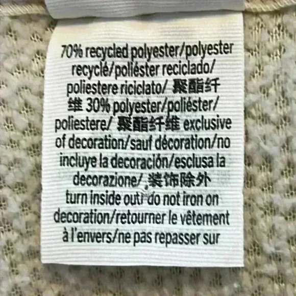 Victoria’s Secret PINK Jacket Women’s Medium Cream 100% Polyester Sherpa - Picture 8 of 11